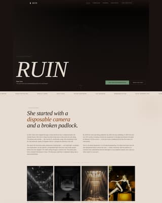 Photography Blog Professional Website Template