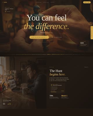 Grail - Cinematic Collector Landing Page Template