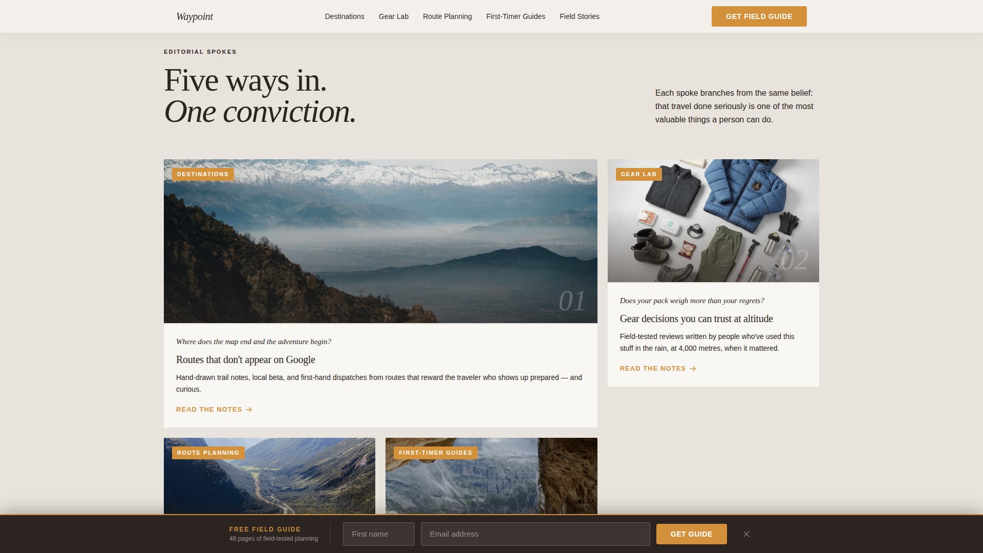 Travel Blog Careers Website Template