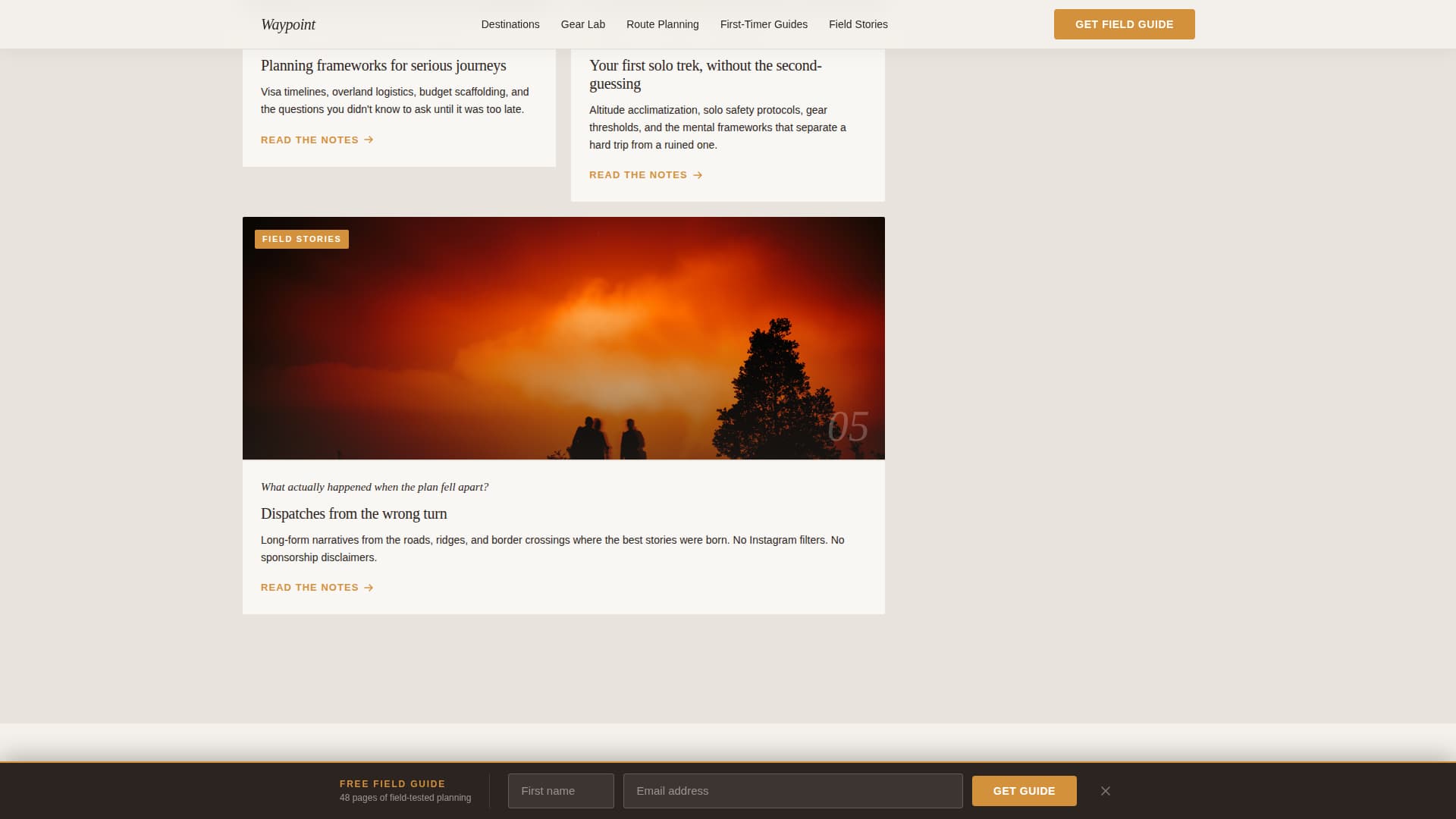 Travel Blog Careers Website Template