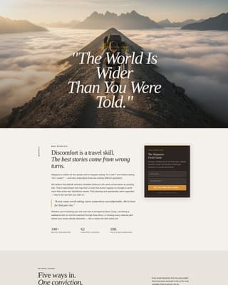 Travel Blog Careers Website Template