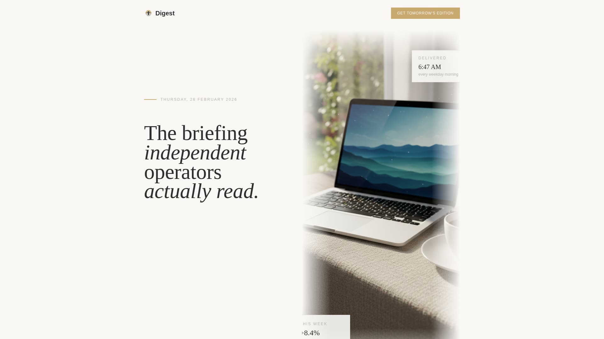 Agency & Freelance Newsletter Specialist Blog Website Template