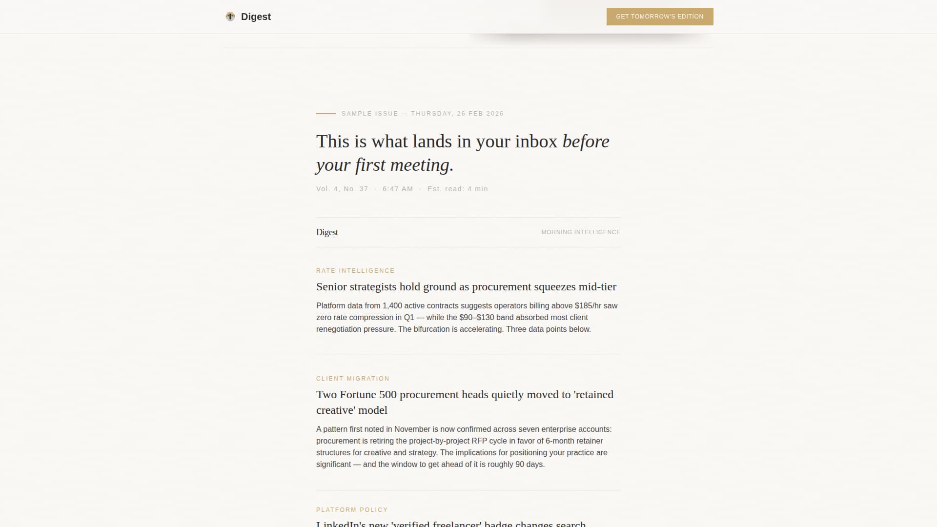 Agency & Freelance Newsletter Specialist Blog Website Template