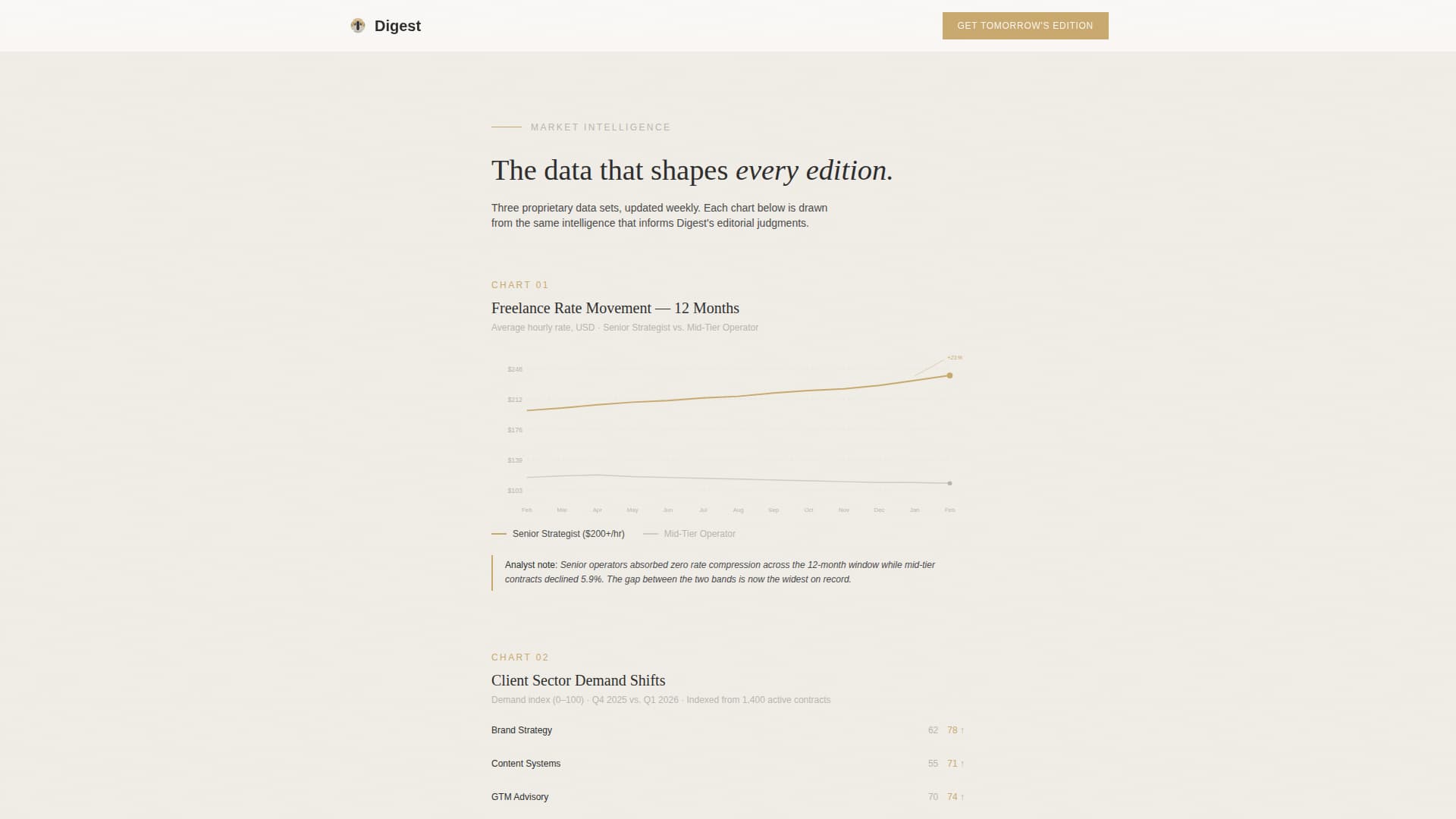 Agency & Freelance Newsletter Specialist Blog Website Template