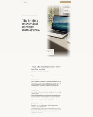 Agency & Freelance Newsletter Specialist Blog Website Template