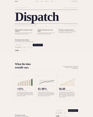 Agency & Freelance Newsletter Pre-Launch Website Template