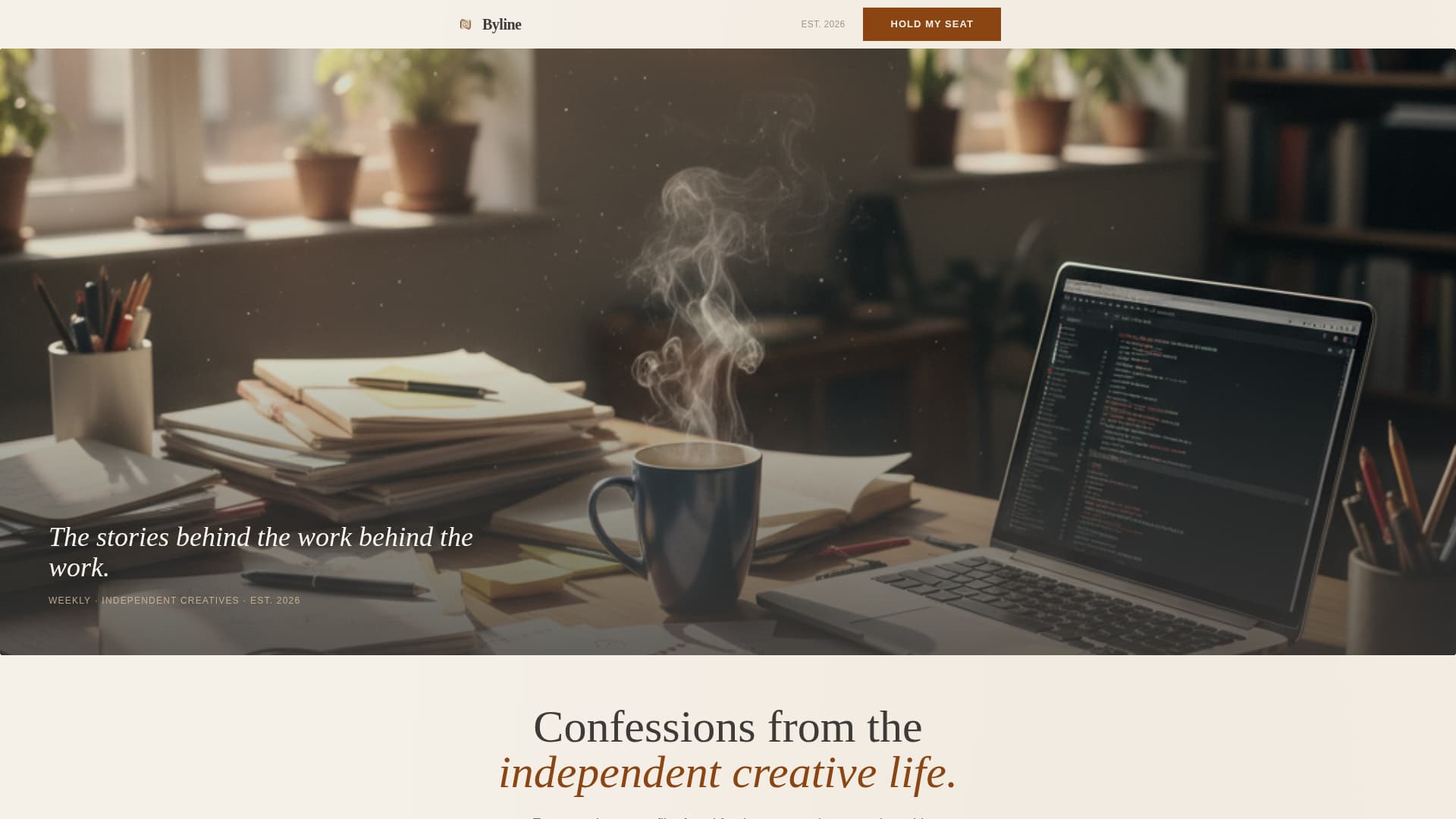 Agency & Freelance Newsletter Pre-Launch Website Template