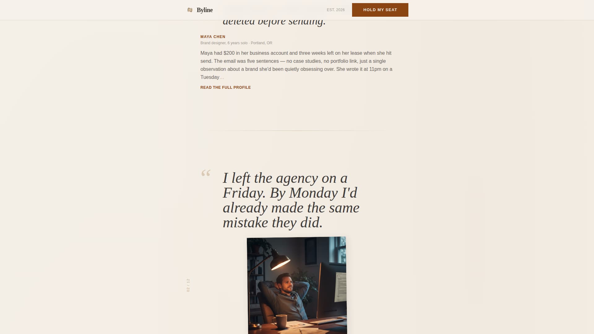 Agency & Freelance Newsletter Pre-Launch Website Template
