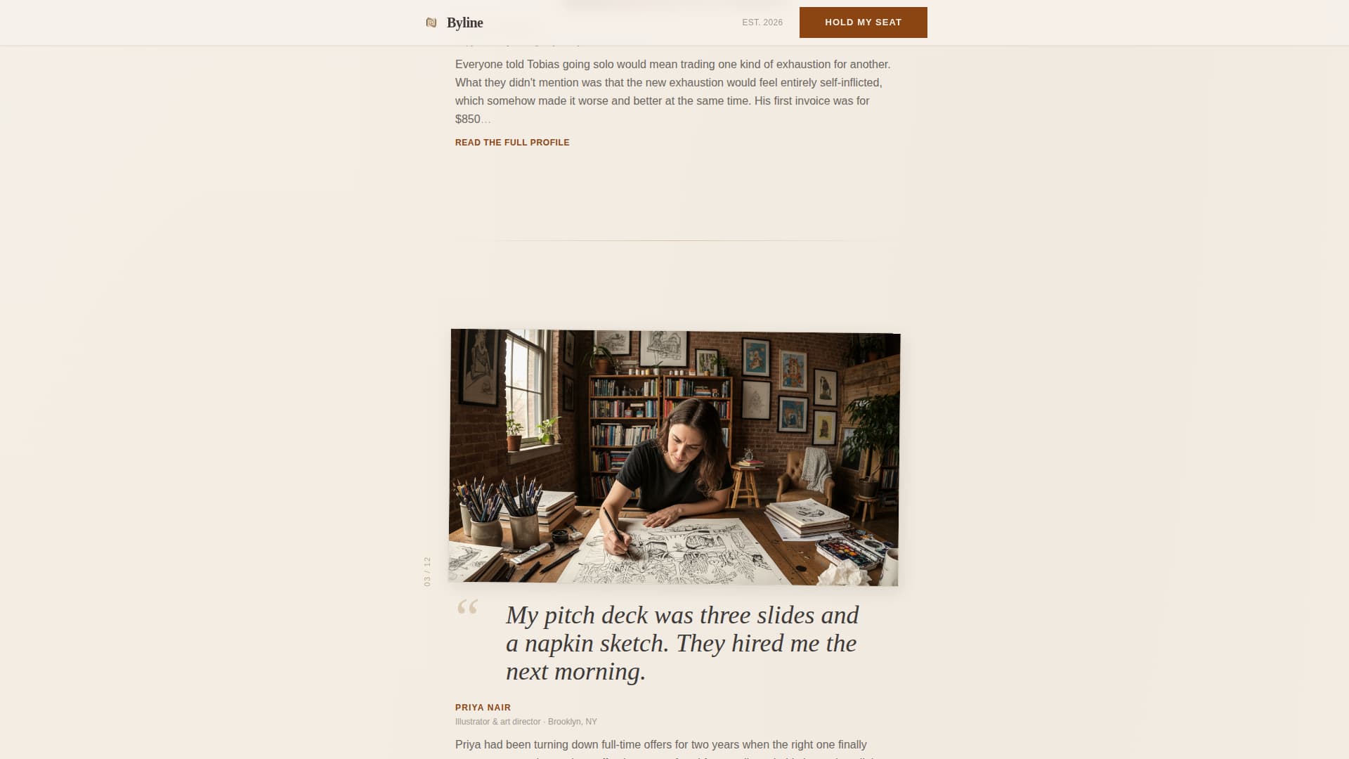 Agency & Freelance Newsletter Pre-Launch Website Template