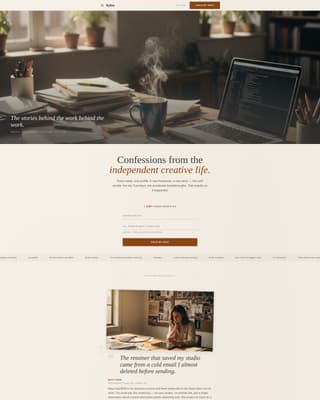Agency & Freelance Newsletter Pre-Launch Website Template