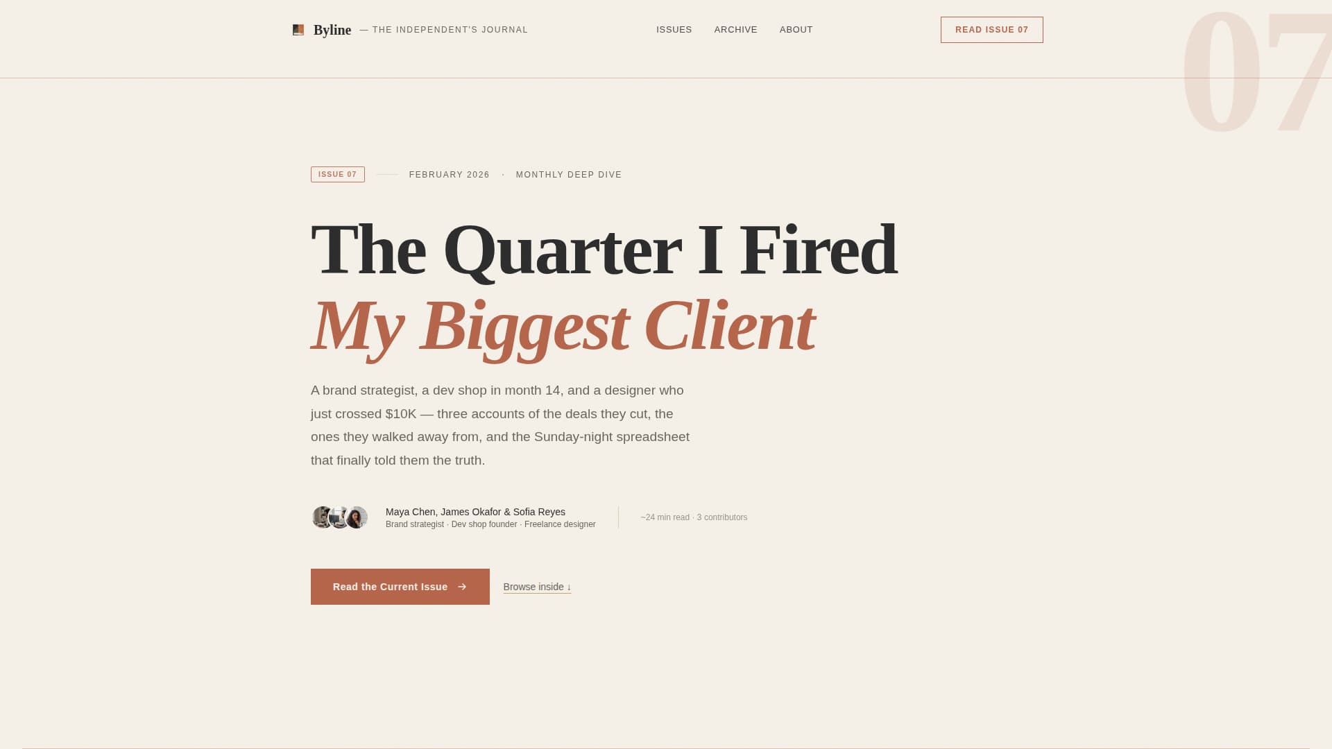 Agency & Freelance Newsletter Specialist Blog Website Template