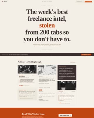 Agency & Freelance Newsletter Blog Website Template