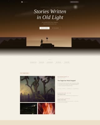 Aperture — Stunning Space Photography Landing Page Template