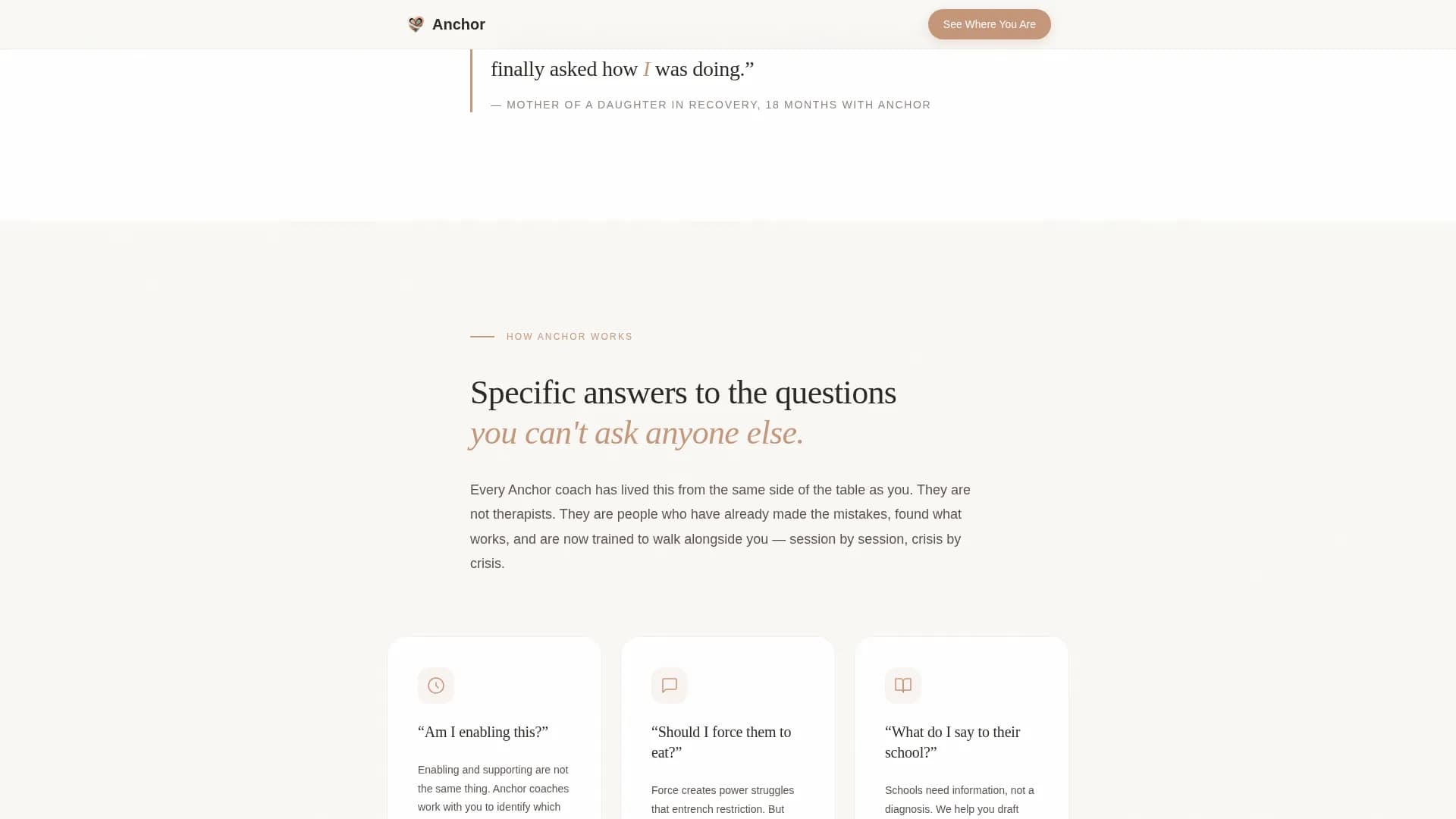 Eating Disorder Care Reviews Website Template