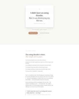 Eating Disorder Care Reviews Website Template