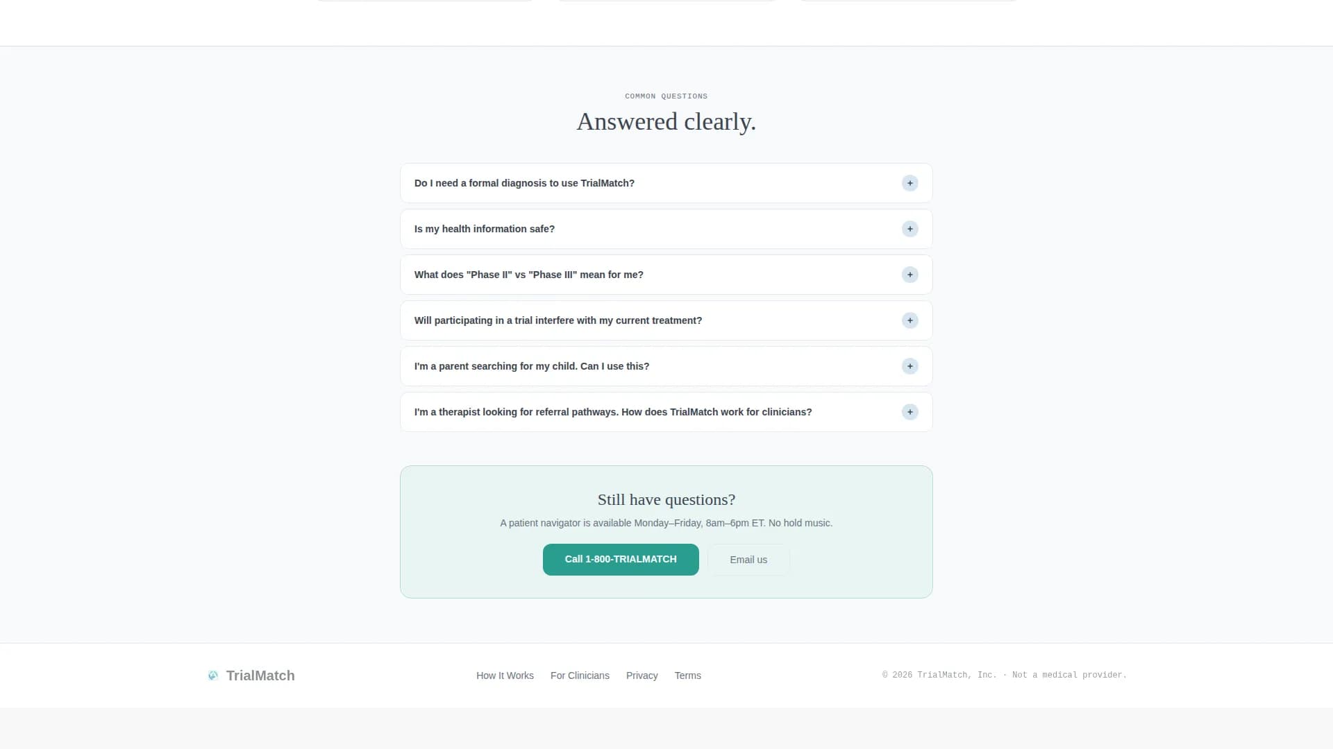 Recover - Clinical Trials Landing Page Template