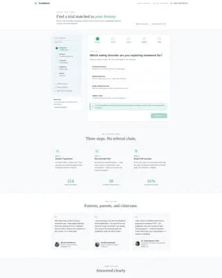 Recover - Clinical Trials Landing Page Template