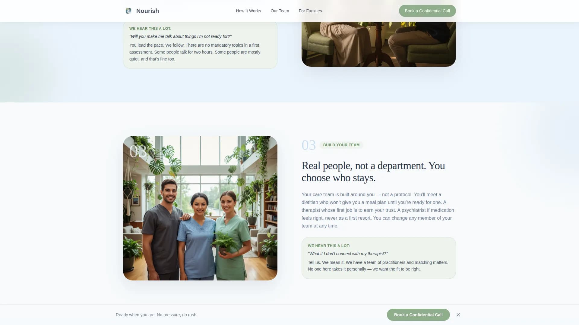 Nourish - Specialist Clinic Landing Page Template