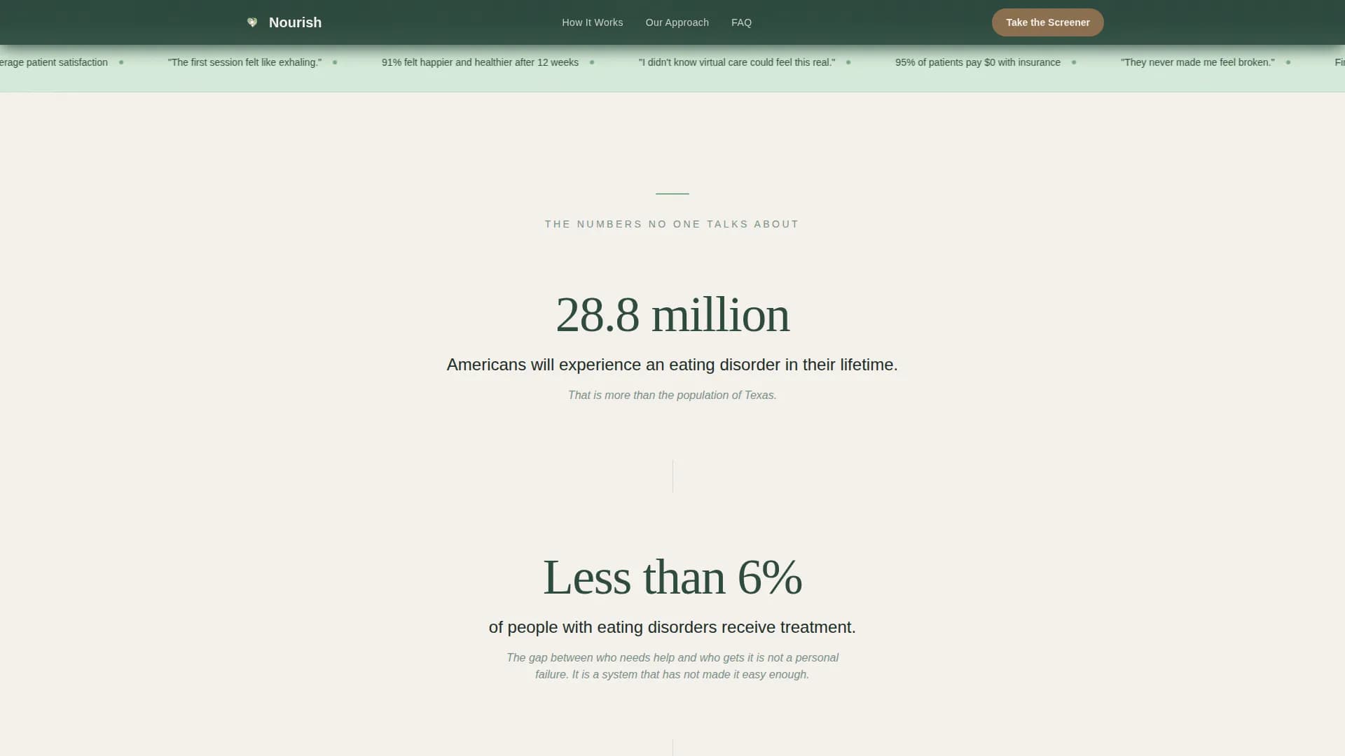 Nourish - Telehealth Services Landing Page Template