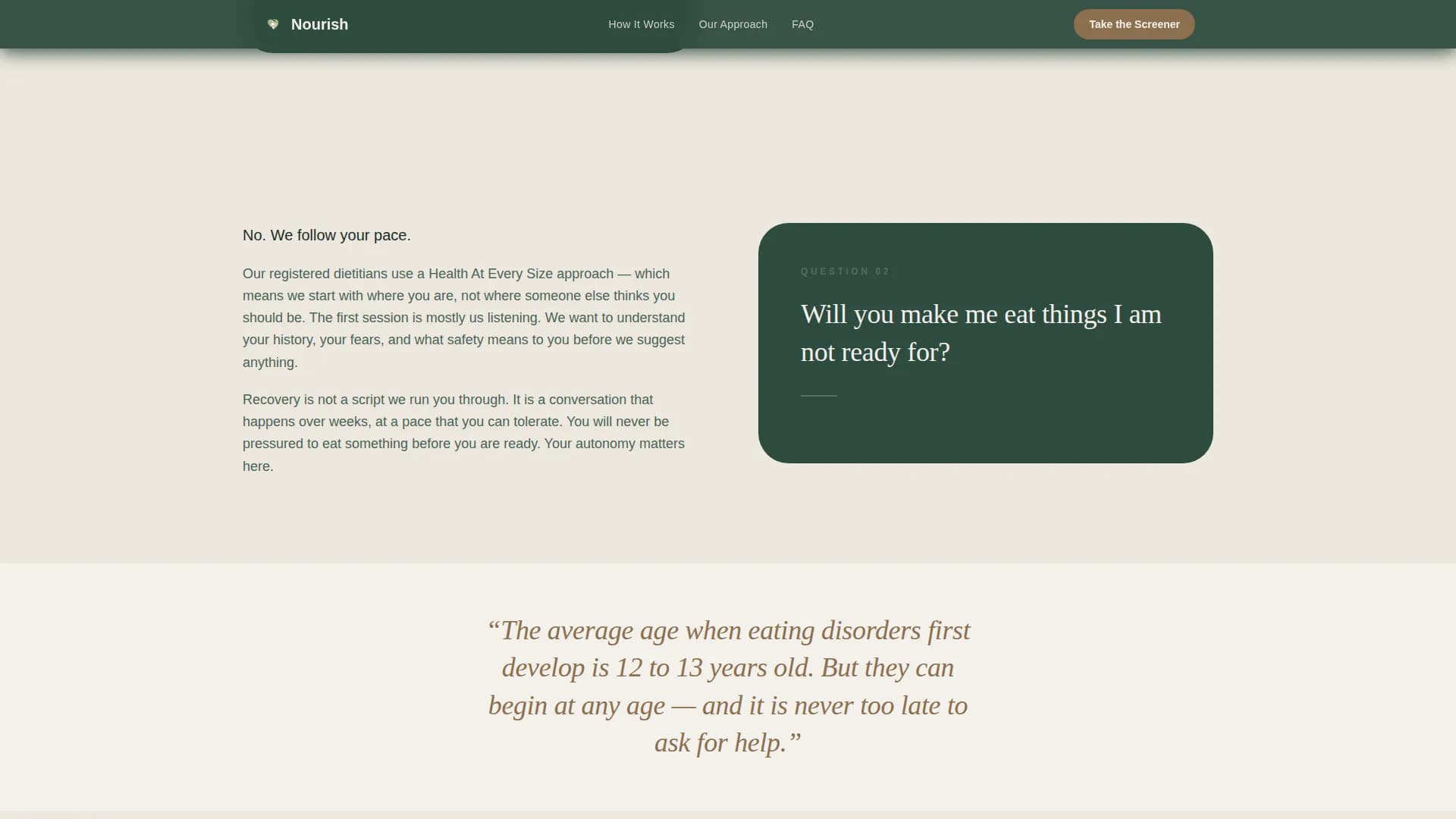 Nourish - Telehealth Services Landing Page Template
