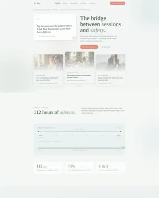 Pulse - Eating Disorder Monitor Landing Page Template