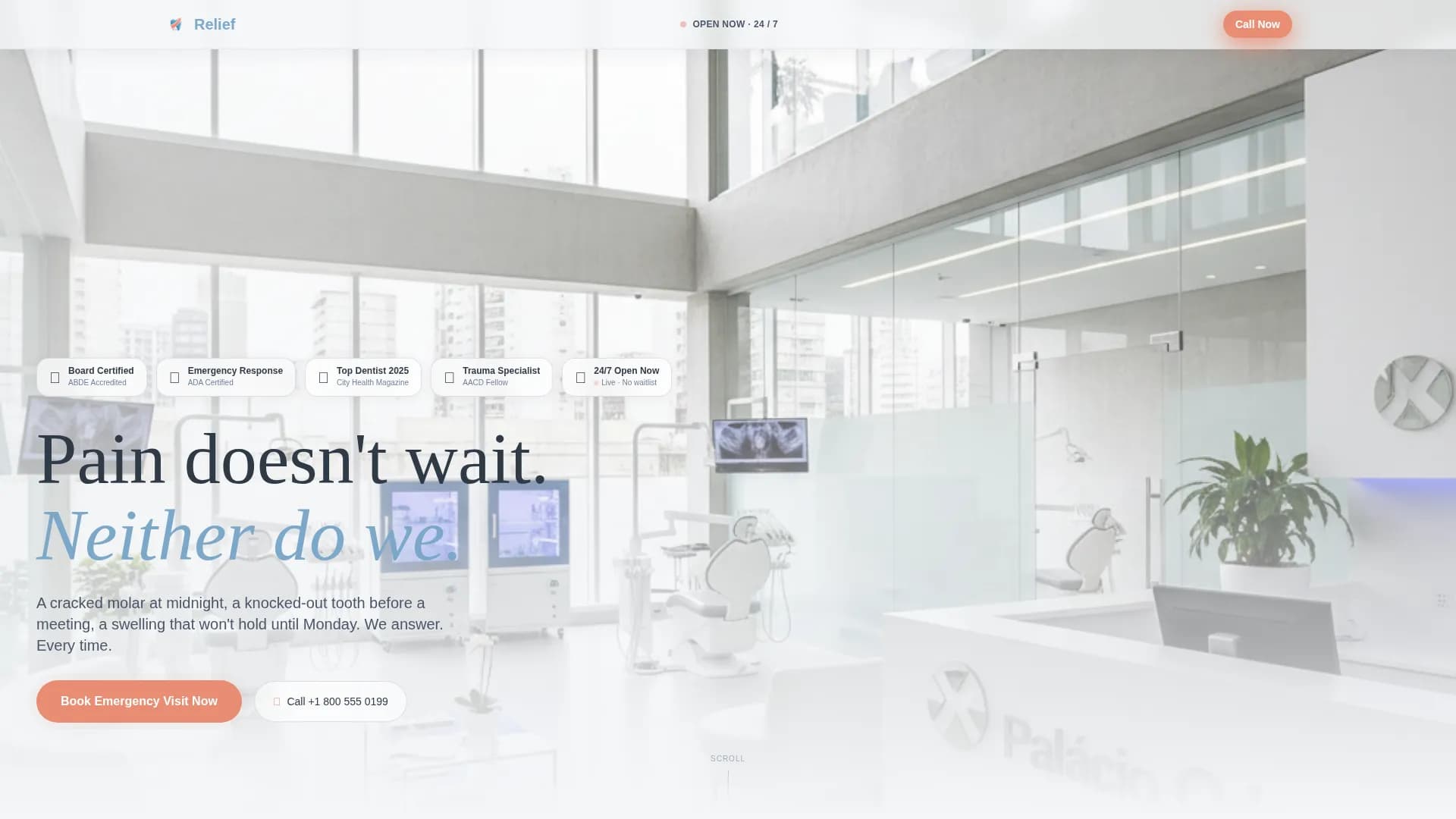 Emergency - Urgent Booking Landing Page Template