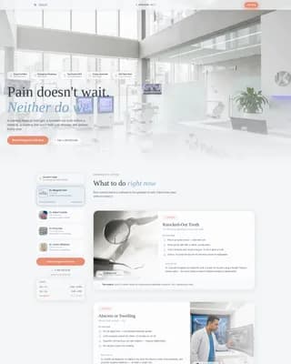 Emergency - Urgent Booking Landing Page Template