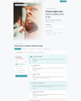 Triage - Emergency Protocol Landing page Template