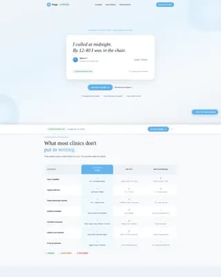 Emergency Dentist Booking Website Template