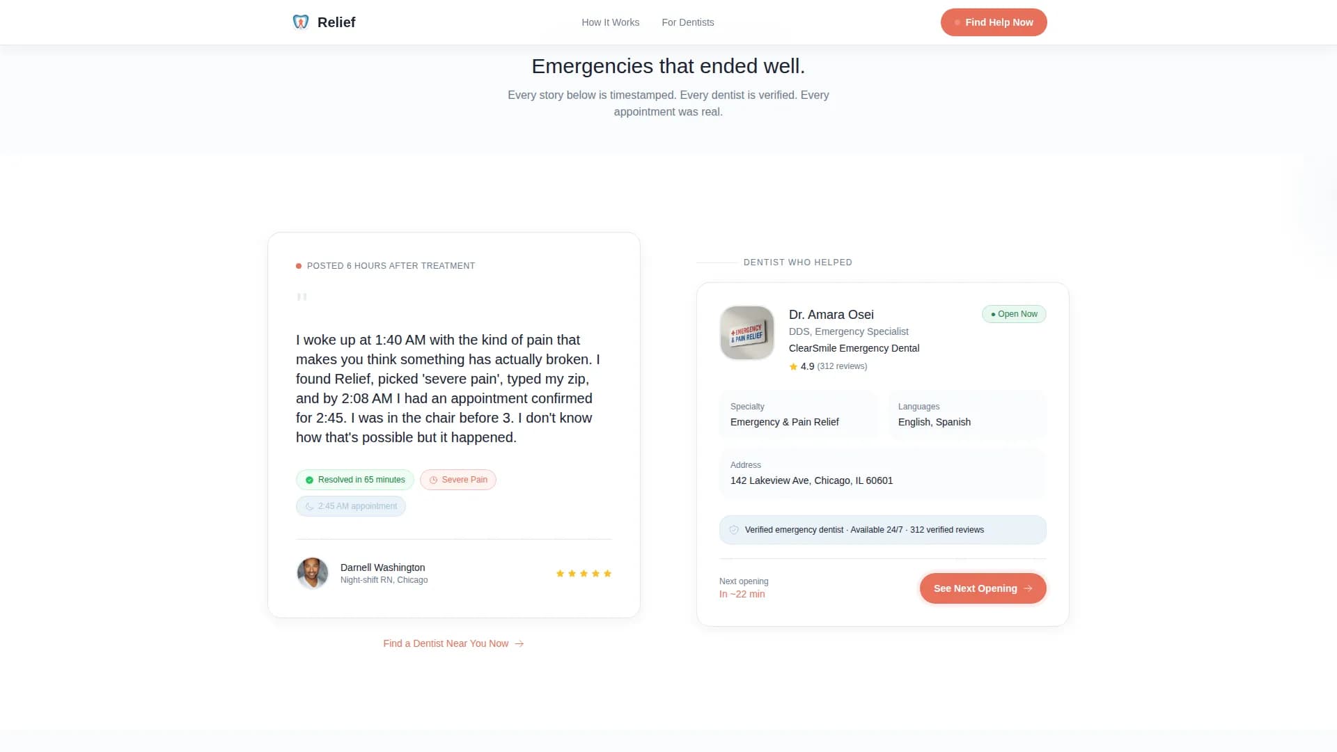 Emergency Dentist Complete Booking Website Template