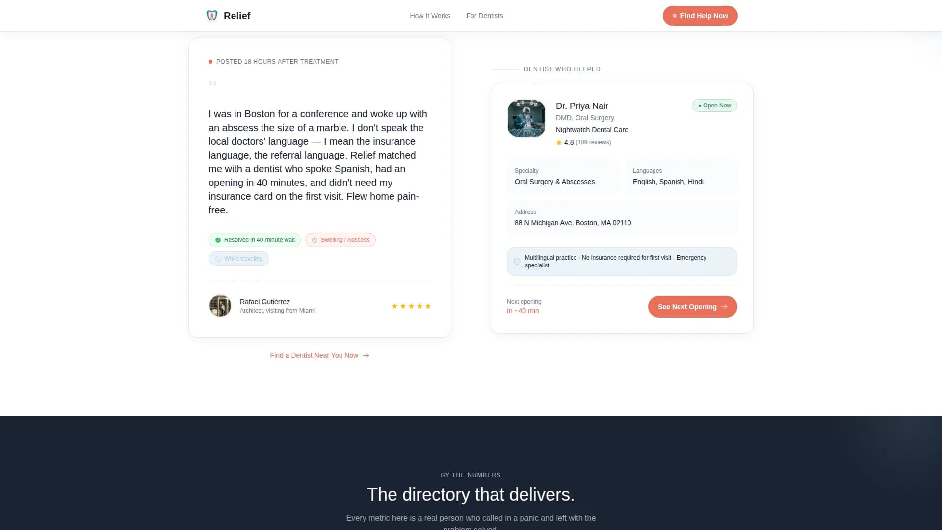 Emergency Dentist Complete Booking Website Template