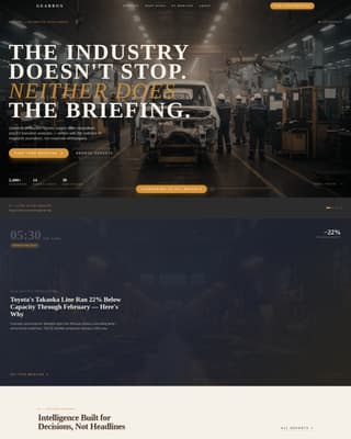 Gearbox - Authoritative Automotive Landing Page Template