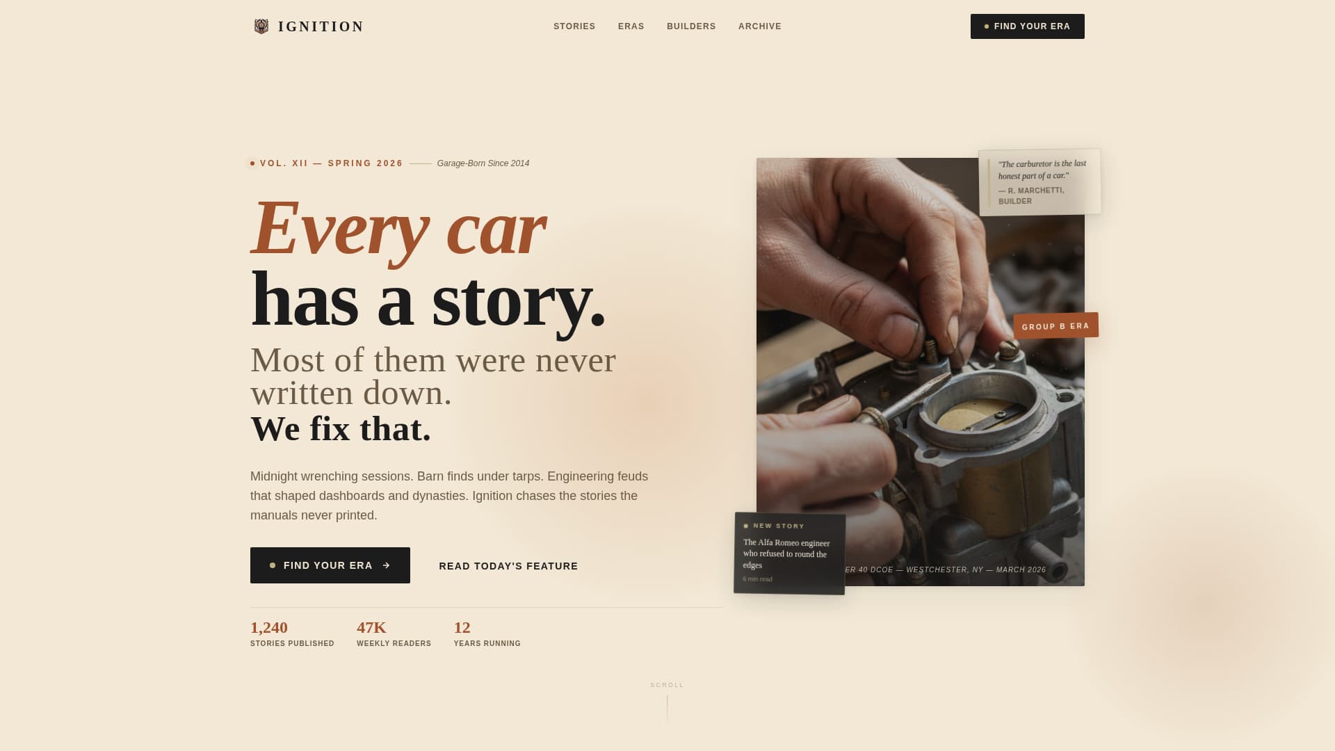 Automotive Blog & Media Blog Website Template