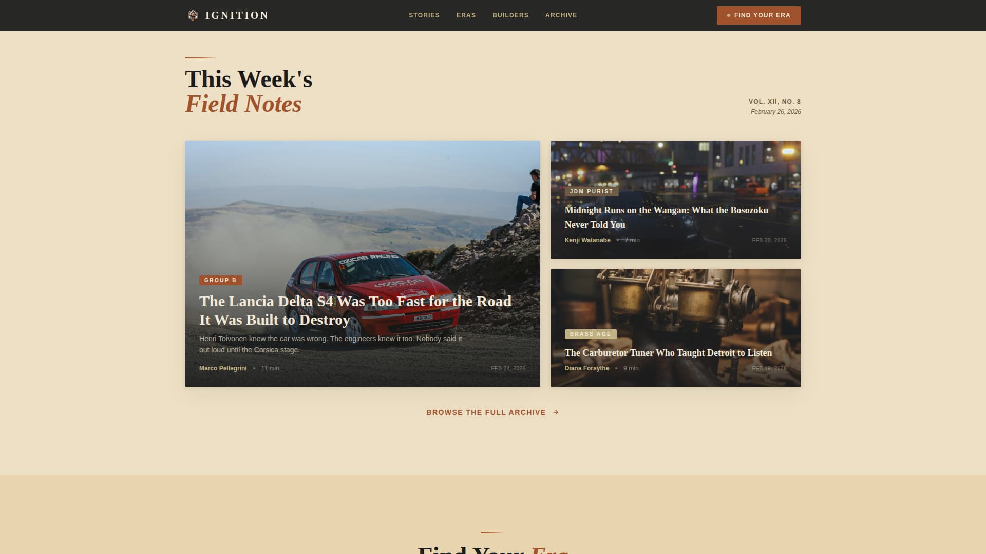 Automotive Blog & Media Blog Website Template
