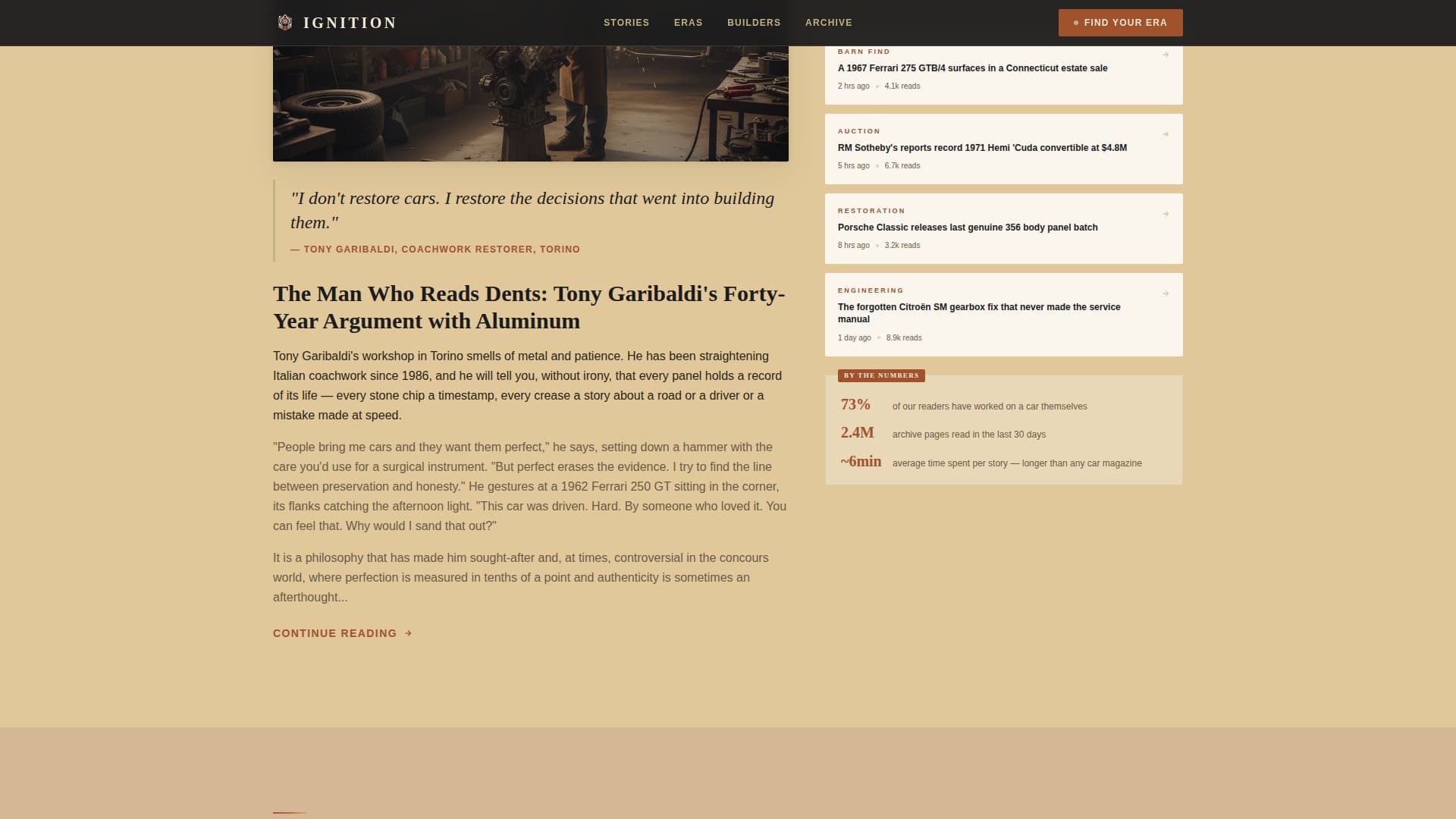 Automotive Blog & Media Blog Website Template