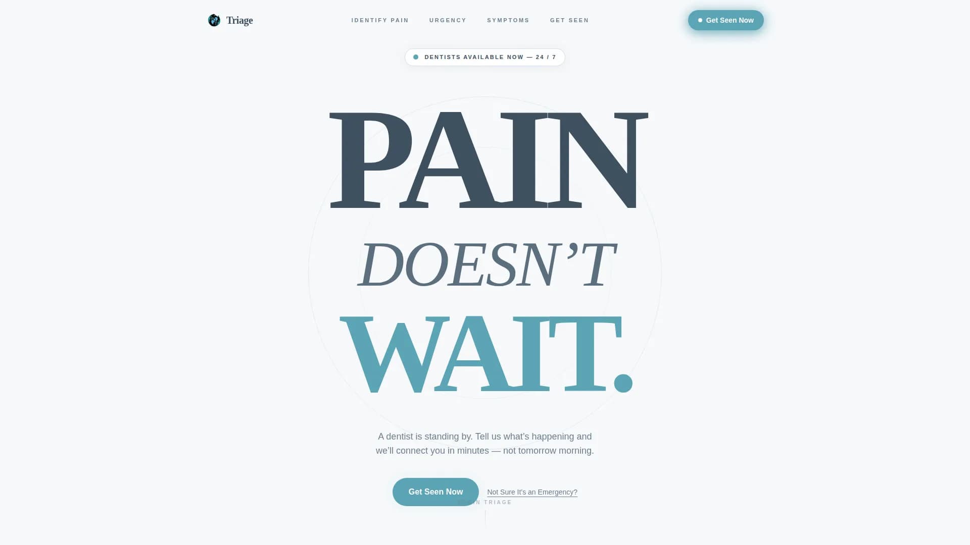 Emergency Dentist Specialist Booking Website Template