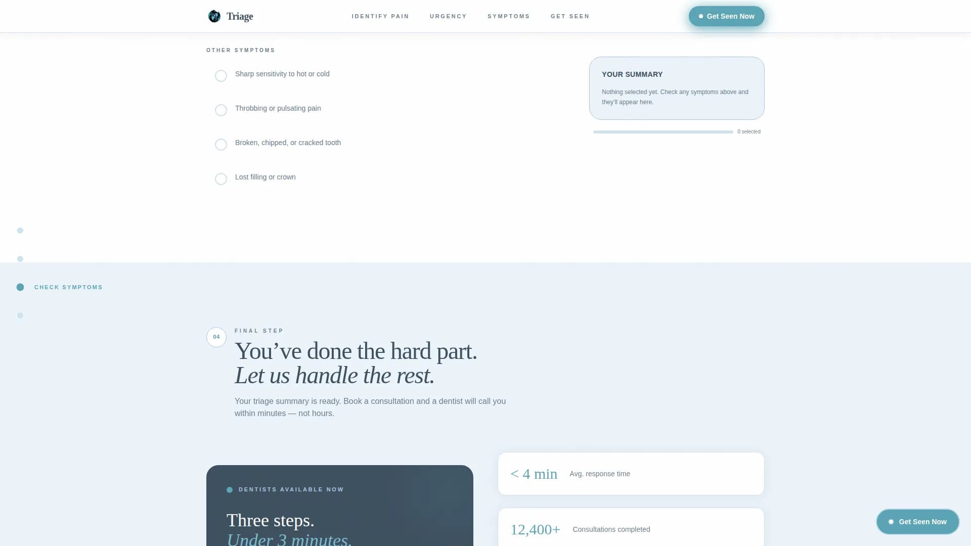 Emergency Dentist Specialist Booking Website Template