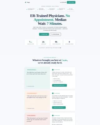 Emergency Medicine Professional Website Template