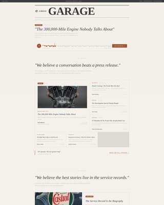 Automotive Blog & Media Blog Website Template