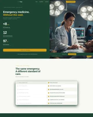 Emergency Medicine Booking Website Template