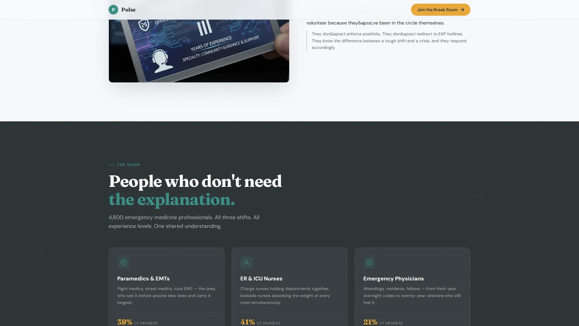 Pulse — Empowering Wellness Tribe Landing Page Template