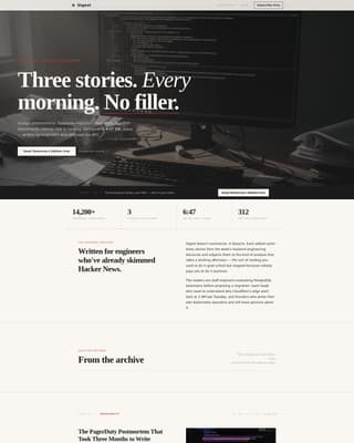 Backend Engineering Newsletter Blog Website Template