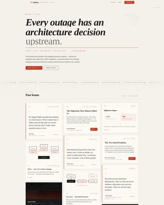 Backend Engineering Newsletter Specialist Blog Website Template