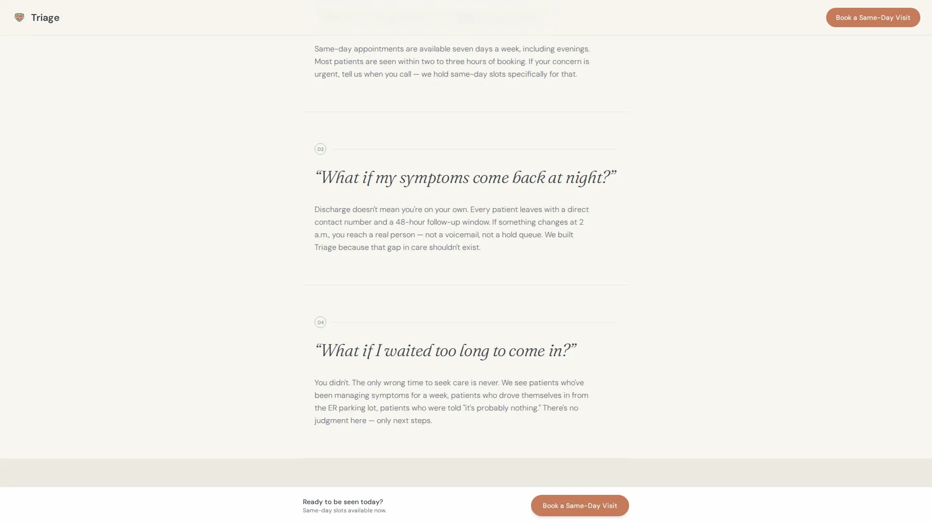 Emergency Physician Booking Website Template