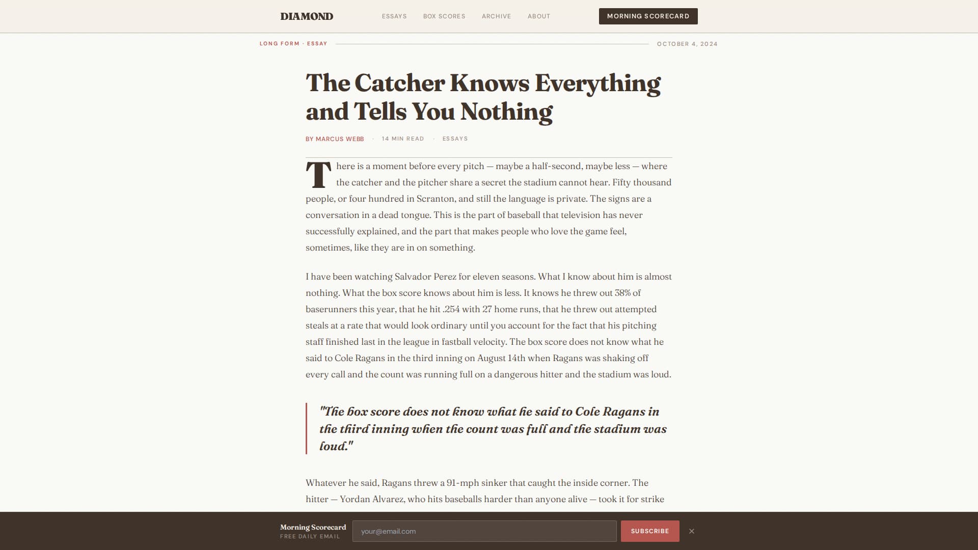 Sports Blog Blog Website Template