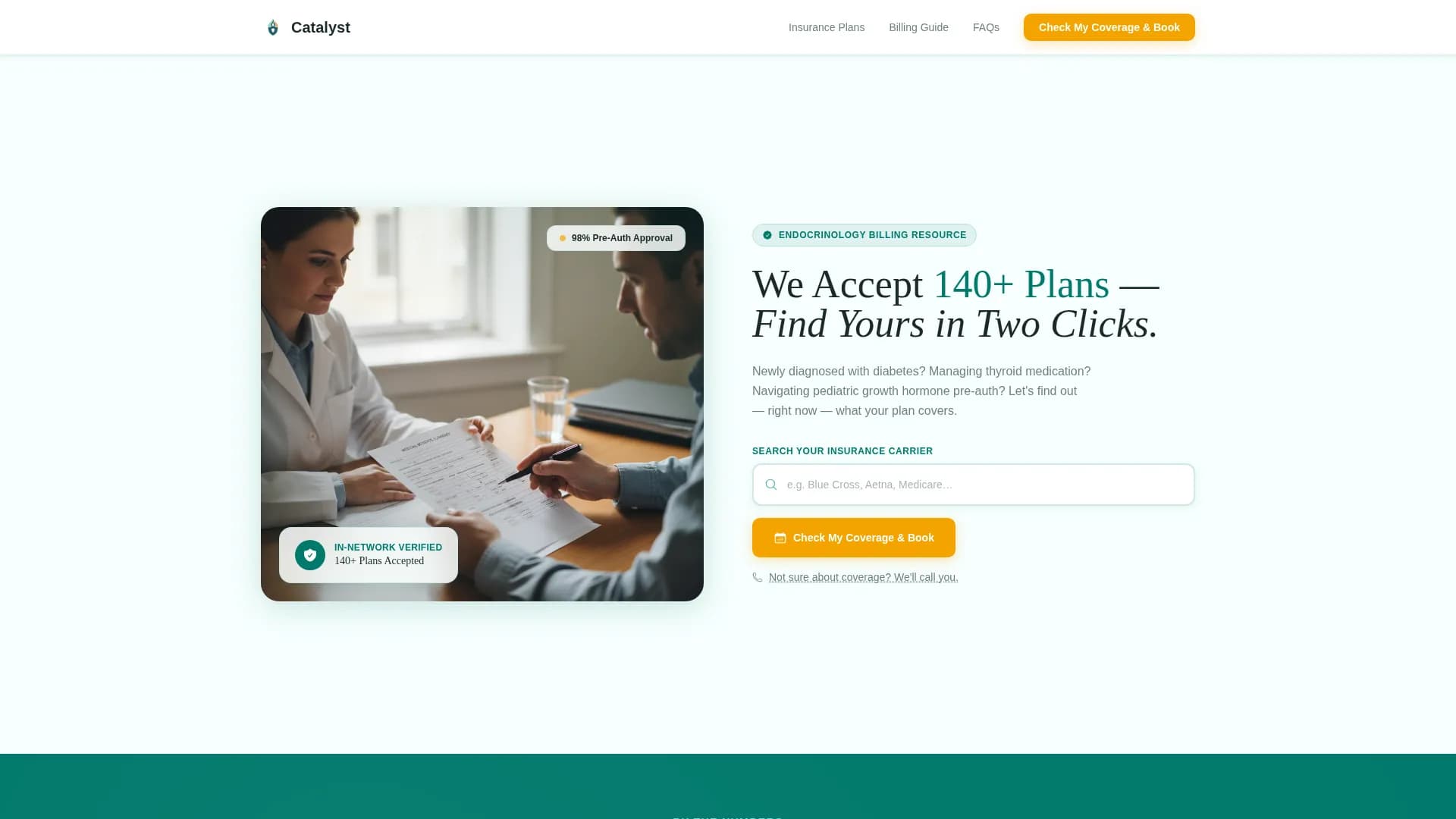 Endocrinologist Specialist Booking Website Template