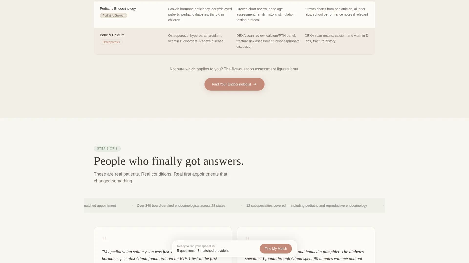 Endocrinologist Complete Booking Website Template