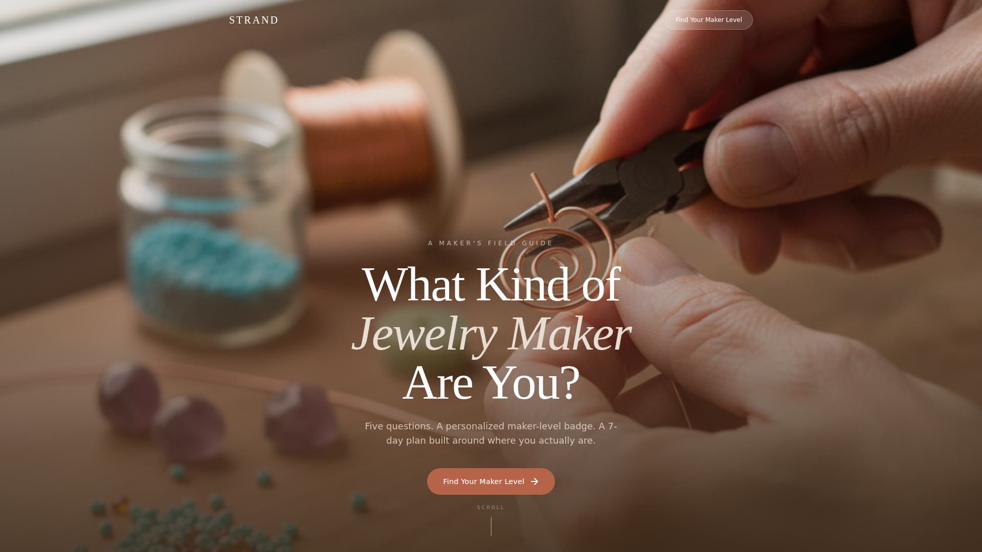 Strand - Artisan Jewelry Landing Page Template