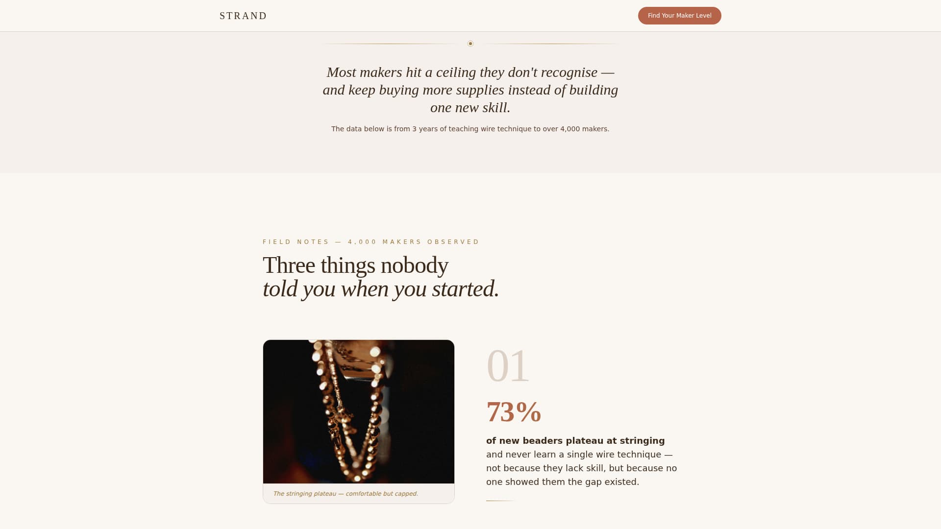 Strand - Artisan Jewelry Landing Page Template