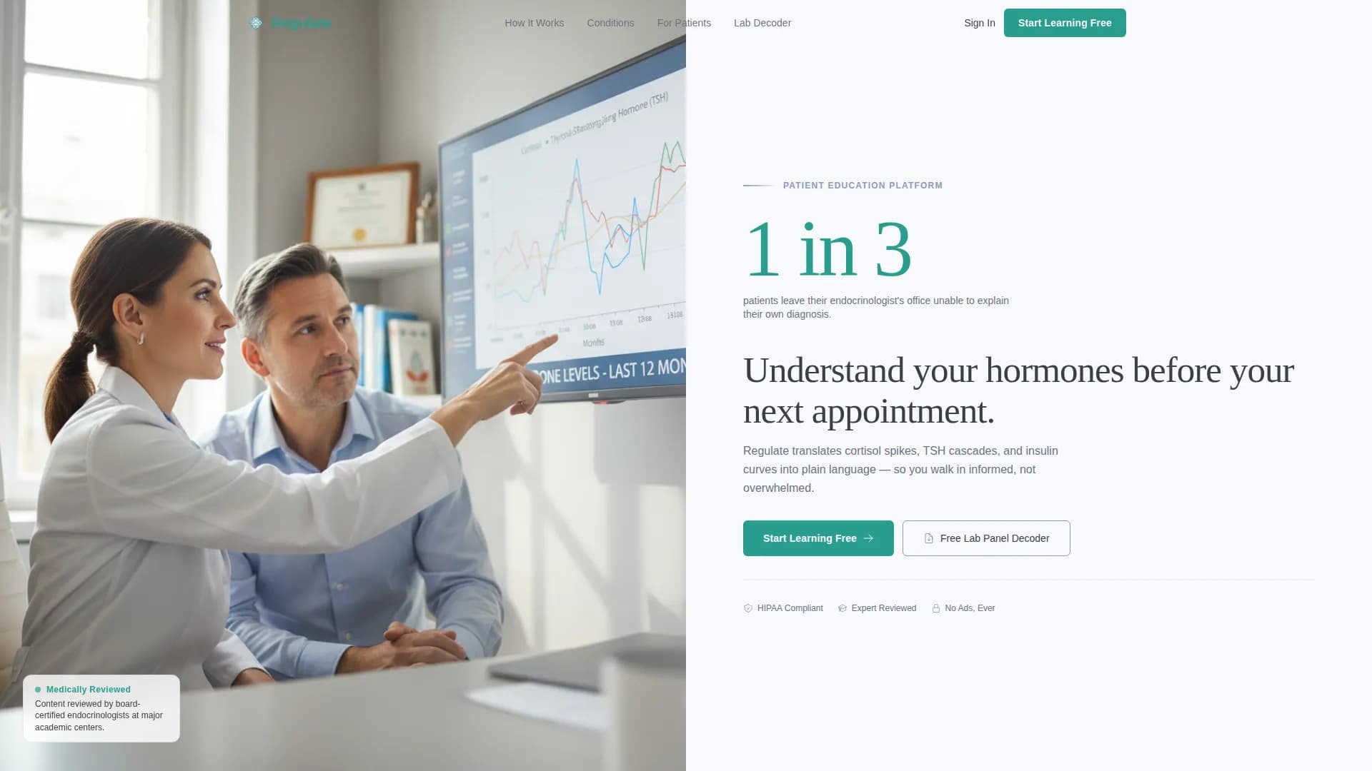 Endocrinology Medicine Specialist Booking Website Template